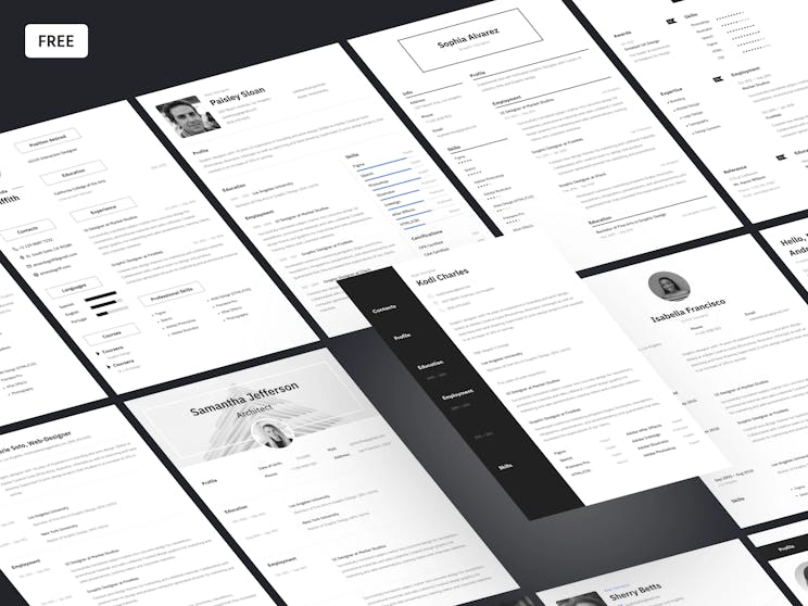 free resume templates for ux designers